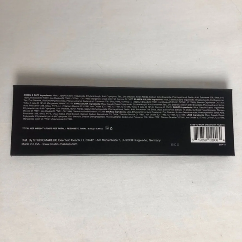 Studio Makeup Sheen & Fate Eyeshadow Palette